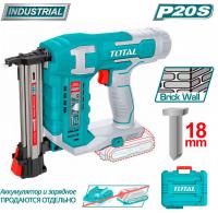 Гвоздезабиватель Total TCSTLI3805 (без АКБ, кейс)