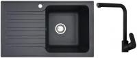 Кухонная мойка БелЭворс Styl R + Like F8005022 (черный)