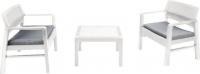Набор садовой мебели Ipae Progarden Kraka KRK05CCB (белый)