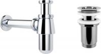 Сифон Wellsee Drainage System 182103004 (сифон, выпуск, хром)