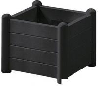 Кашпо Stefanplast 43x43x35 80100 (антрацит)