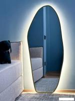 Зеркало с подсветкой  eMZe 49x115 LED.UV.NF.49.115.AUR.4K (золото с УФ-окантовкой и подсветкой)