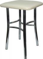 Табурет ВВР Квадрат (экокожа ваниль)