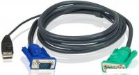 Кабель Aten 2L-5203U USB Type-A - VGA (3 м)