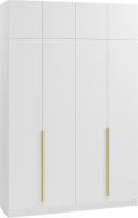 Шкаф распашной Soma Lord Gold 4-х створчатый 160x240 (белый)