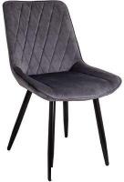 Стул AksHome Nika (серый велюр HLR-21/черный)