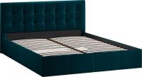 Кровать Трия Эмма с ПМ 160x200 (велюр Confetti Izumrud)