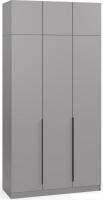 Шкаф распашной Soma Lord Black 3-х створчатый 120x240 (серый)
