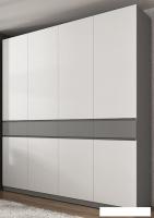 Шкаф распашной ЭлиГард Locarno 4 (дымчатый алмаз/белый)