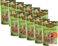 Лакомство для собак Деревенские лакомства Нарезка говядины 10x55 г