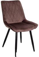 Стул AksHome Nika (коричневый велюр HLR-49/черный)