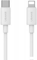 Кабель Usams SJ712 USB Type-C - Lightning (1 м, белый)