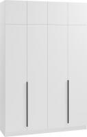 Шкаф распашной Soma Lord Black 4-х створчатый 160x240 (белый)