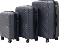 Комплект чемоданов Pride РР-202 (3шт, серый)