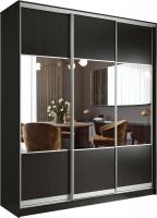Шкаф-купе Евва 233 VS.01 АЭП ШК.3 01 (венге/хром)