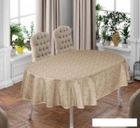 Скатерть DO&CO Karanfil Овальная 160x220 12225 (капучино)