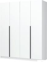 Шкаф распашной Стендмебель Лион ШК-03 4-х створчатый (белый)