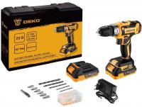 Дрель-шуруповерт Deko GCD20DU PRO Set 083-1040 (с 2-мя АКБ, кейс)