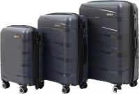Комплект чемоданов Pride РР-201 (3шт, серый)
