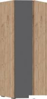 Угловое окончание Стендмебель Хелен ШК 04 угловой (серый графит 0162/дуб крафт золотой)