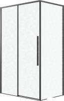 Душевой уголок Grossman Galaxy 100x90x195 120.K33.01.1090.21.02 (черный матовый/стекло шиншилла)