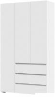 Шкаф распашной Стендмебель Хелен ШК 06 (белый/белый)