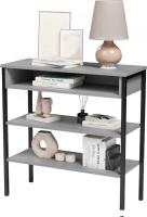 Стеллаж Mio Tesoro Mila Loft (серый/черный)