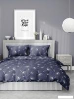 Постельное белье Samsara Одуванчики Dark 1.5сп (простыня на резинке)