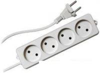 Удлинитель Гарнизон 4 розетки, белый, 2 м (EL-NL4-W-2)