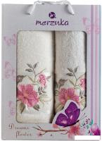 Набор полотенец Merzuka 50x90/70x140 10678 (2 шт, кремовый)