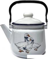 Чайник без свистка Эмаль Гуси 01-2711н/4М