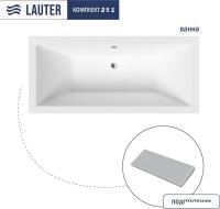 Ванна Lauter Oasis 155 21203055 (с серым подголовником)