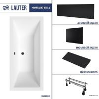 Ванна Lauter Oasis 170 21203070 (с ножками, черным подголов., черным лиц.и торц.экраном)