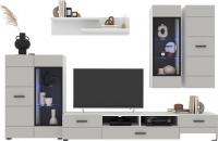 Горка Интерлиния Neo-2 с подсветкой (пепел/белый)