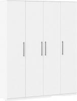 Шкаф распашной Трия Агата комбинированный с 4-мя дверями (белый)