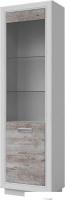 Шкаф-витрина КМК Мебель Эстель П 0738.23 правый (дуб полярный/сосна)