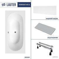 Ванна Lauter Ava 170 21208070 (с ножками, серым подголовником и белым лиц. экраном)