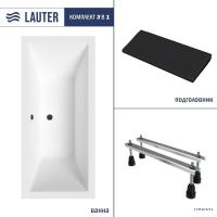 Ванна Lauter Oasis 170 21203070 (с ножками, черным подголовником)