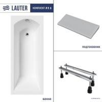 Ванна Lauter Amelia 150 21204050 (с ножками, серым подголовником)