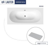 Ванна Lauter Ava 170 21208070 (с серым подголовником)