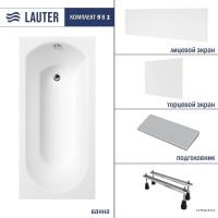 Ванна Lauter Haven 170 21202007 (с ножками, серым подголов, белым лиц. и торц. экранами)