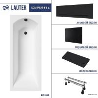 Ванна Lauter Amelia 150 21204050 (с ножками, черным подголов., черным лиц. и торц.экраном)