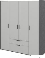 Шкаф распашной Неман мебель Модена МН-048-14-Ц1 (лунный камень/металл бруклин)