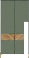 Шкаф распашной Black Red White Siena SZF2D (дымчатый зеленый/дуб вотан)