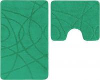 Набор ковриков Gokyildiz Standart 50x80+50x40 CROSS-5520-EMERALD