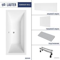 Ванна Lauter Oasis 170 21203070 (с ножками, серым подголовн., белым лиц. и торц.экраном)