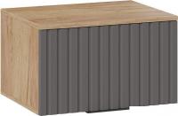 Шкаф распашной Трия Хилтон Исп.2.1 (дуб крафт золотой/графит матовый)