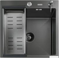 Кухонная мойка Futur FK 4548 B Eco Embossing (черный нано)