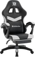 Игровое (геймерское) кресло Defender Runa Pro (черный/белый)