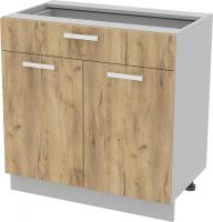 Шкаф напольный Интерлиния Компо НШ80рш1 (дуб золотой)